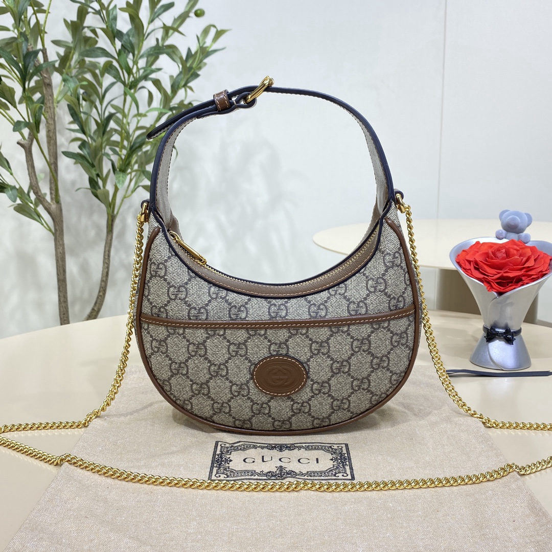 GUCCI crescent-shaped mini handbag
