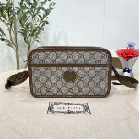 GUCCI Mini Handbag with Interlocking Double G Design