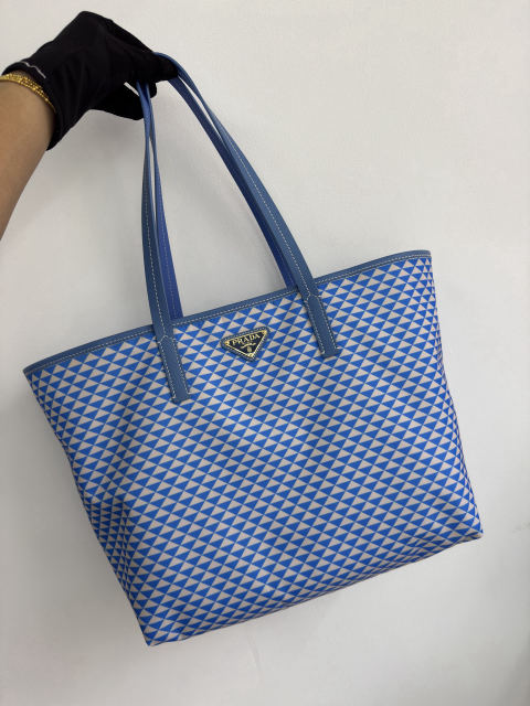 PRADA Tessuto Triangulum Tote Bag