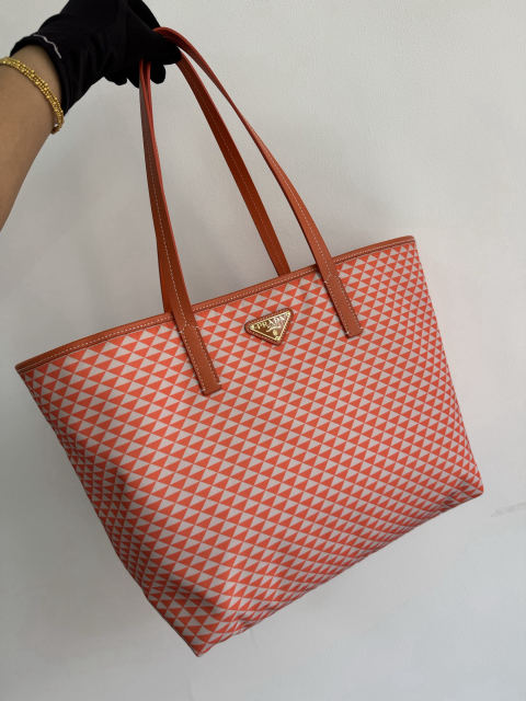 PRADA Tessuto Triangulum Tote Bag