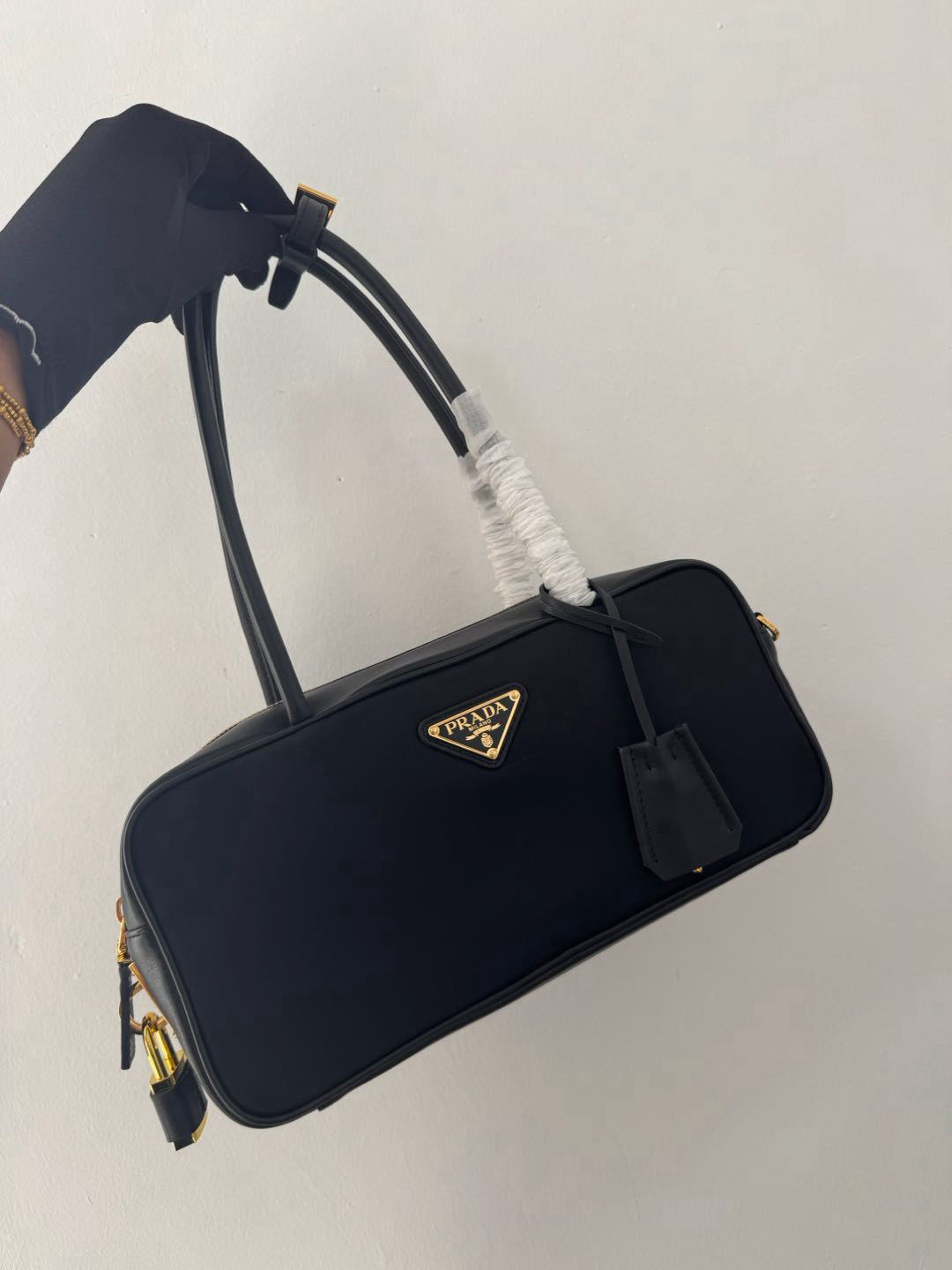 PRADA nylon padlock bag