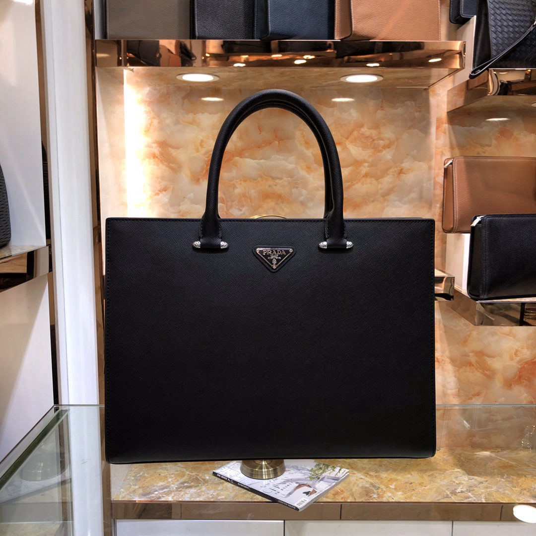 PRADA combination lock briefcase