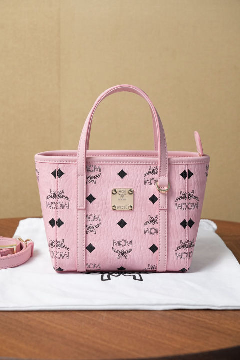 mcm toni visetos x-mini shopping basket