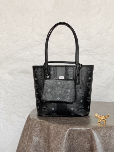 MCM Liz Visetos Mini Reversible Shopping Tote Bag