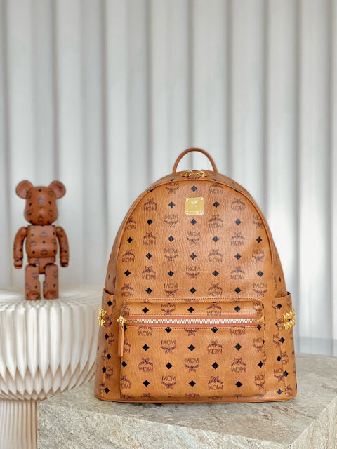 MCM STARK VISETOS Large Studded Backpack