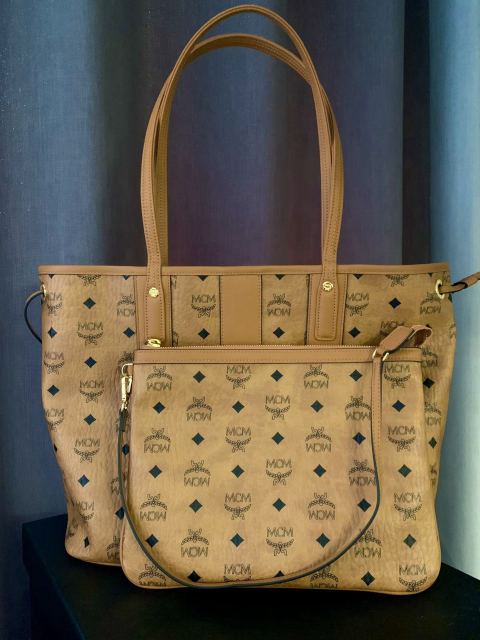 MCM Mother-and-Child Tote Bag