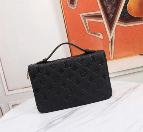 LV full leather clutch bag