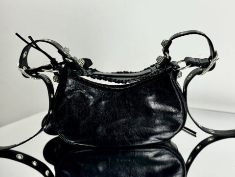 Balenciag Le Cagole half-moon underarm bag