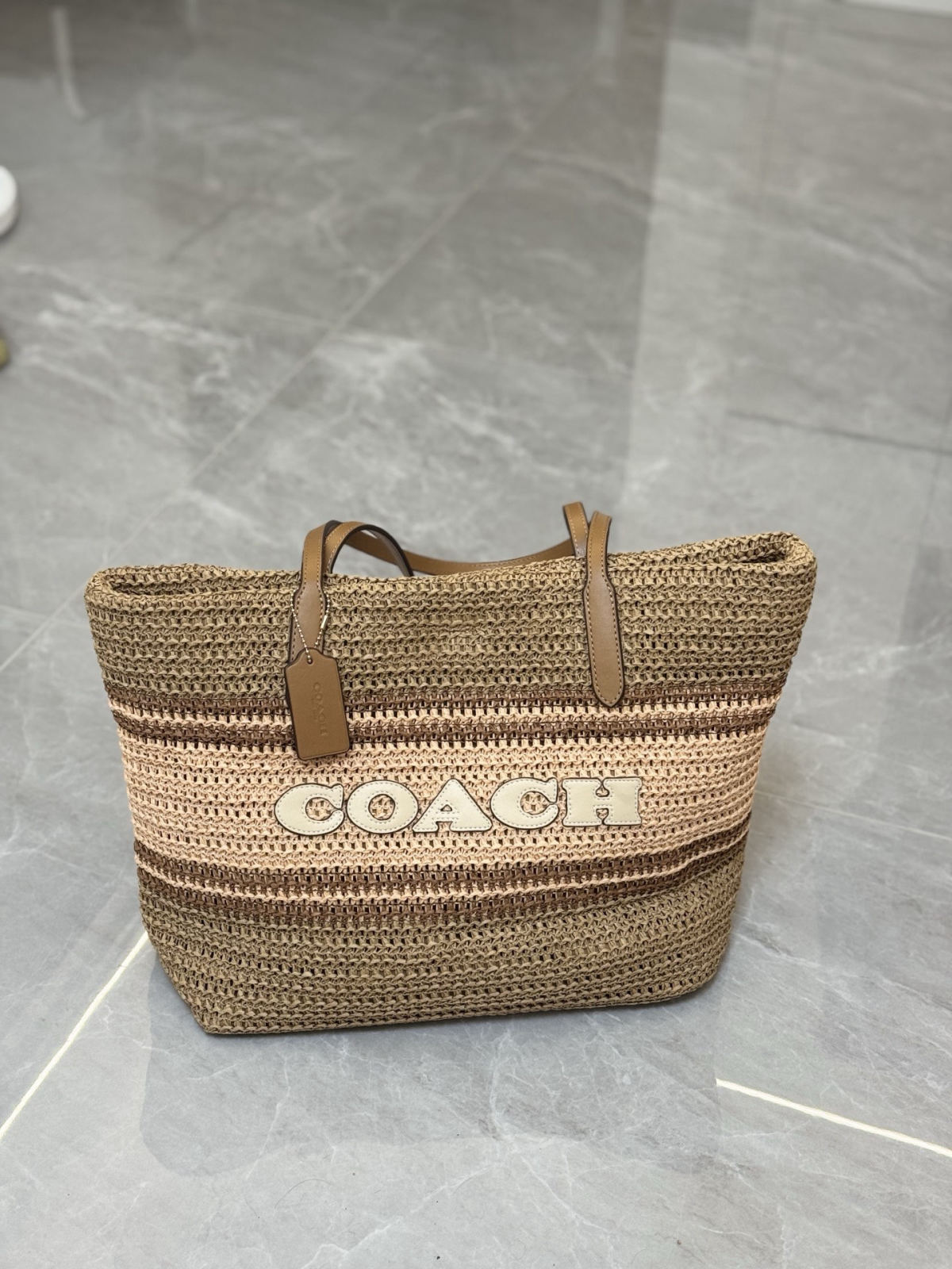 COACH Eco-friendly Woven Tote Bag