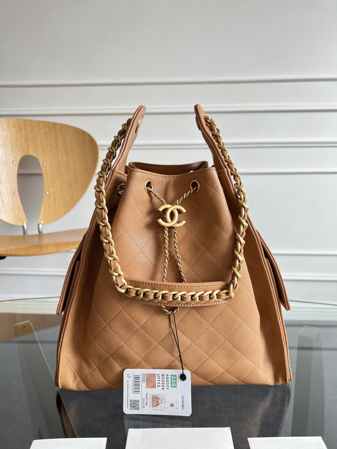 CHANEL runway HOBO BAG (hippie bag)