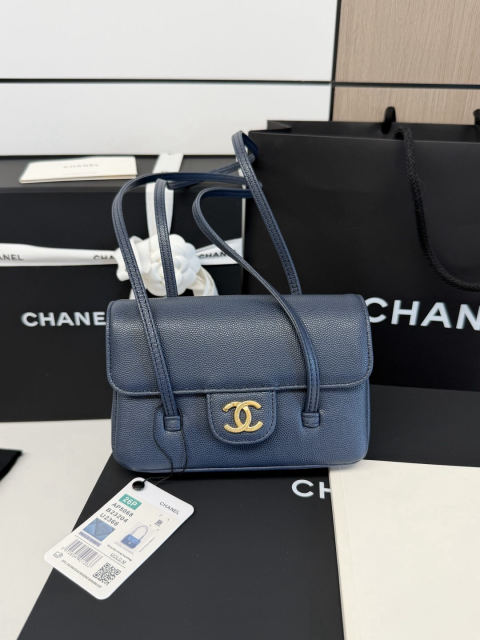 CHANEL runway style long flap handbag