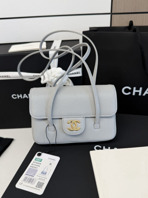 CHANEL runway style long flap handbag