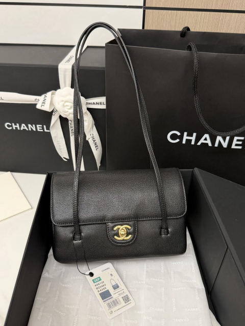 CHANEL runway style long flap handbag