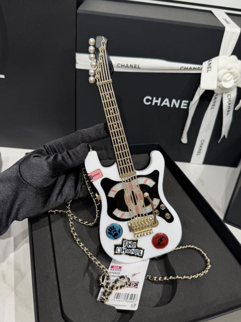 CHANEL Guitar Evening Box Bag