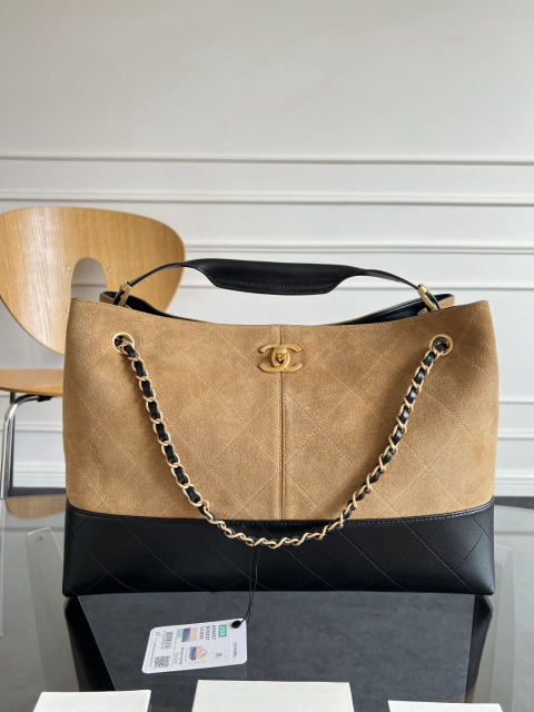 CHANEL suede bag