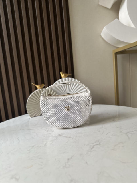 CHANEL openwork mesh bag
