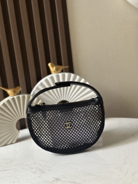 CHANEL openwork mesh bag