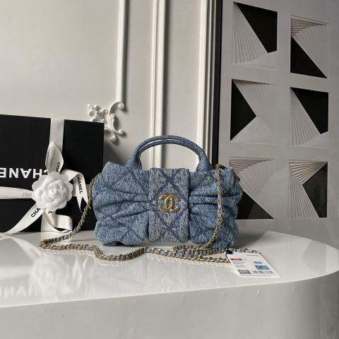 Denim CHANEL bow
