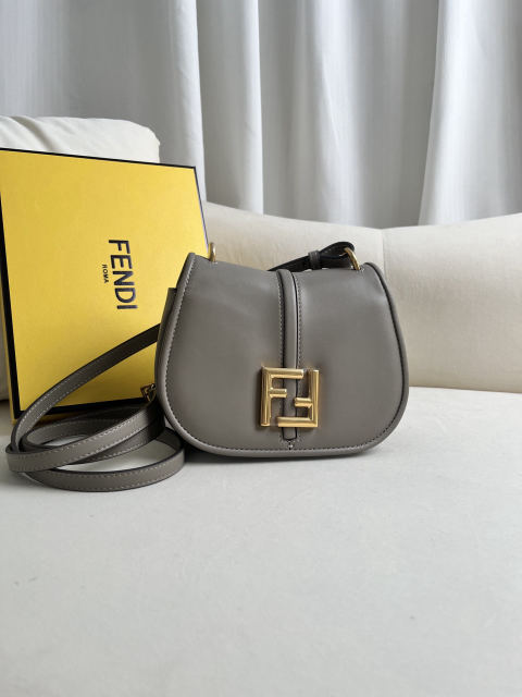 Fendi small crossbody bag in black leather
