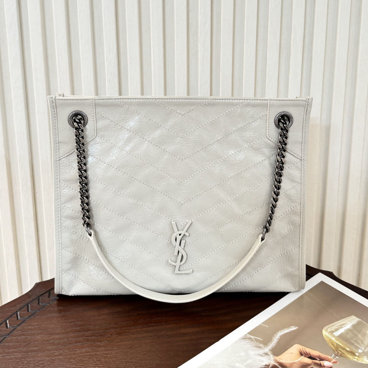 Yves Saint Laurent LOULOU PUFFER Mini Double Chain Terms!