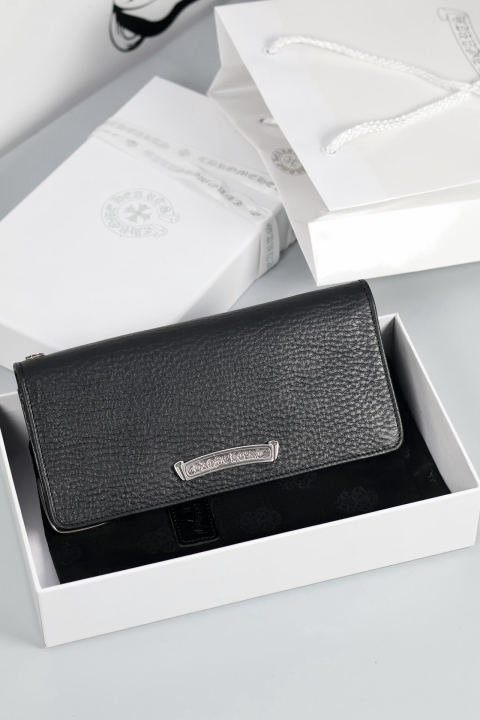 Chrome Hearts Diamond-Shaped Long Flap Wallet