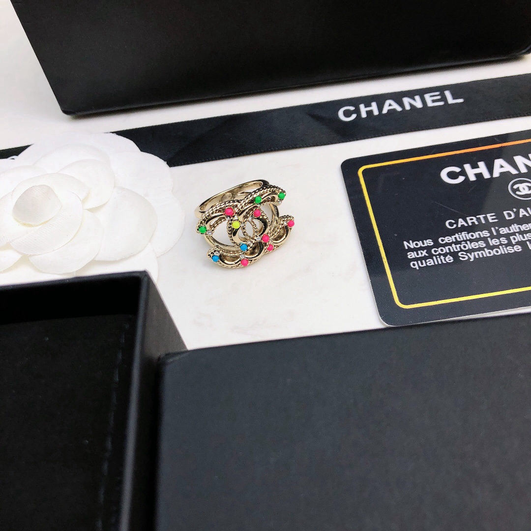 Chanel's classic double C ring