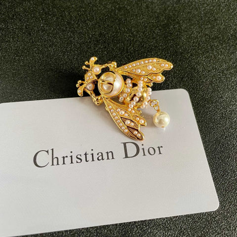 DIOR letter brooch