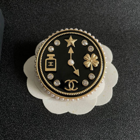 CHANEL Double C Brooch