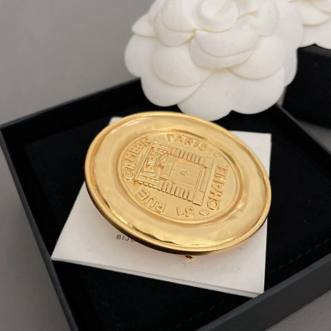 Chanel Gold Medal Brooch