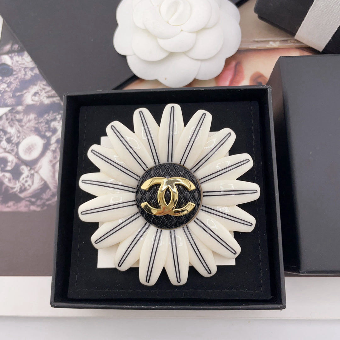 CHANEL Sunflower Brooch