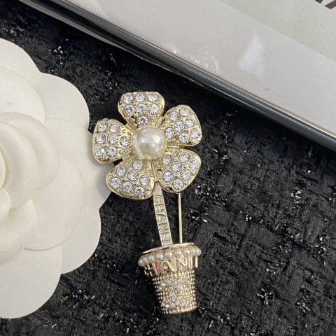 Chanel Flower Pot Brooch