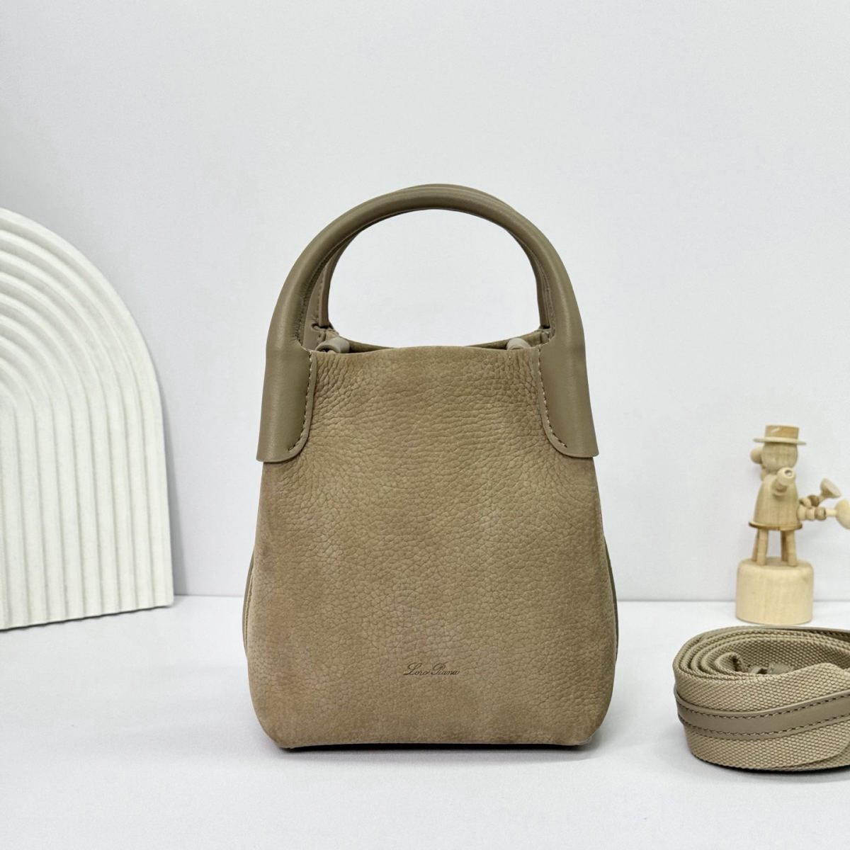 Loro piana Bale Mini Bucket Bag