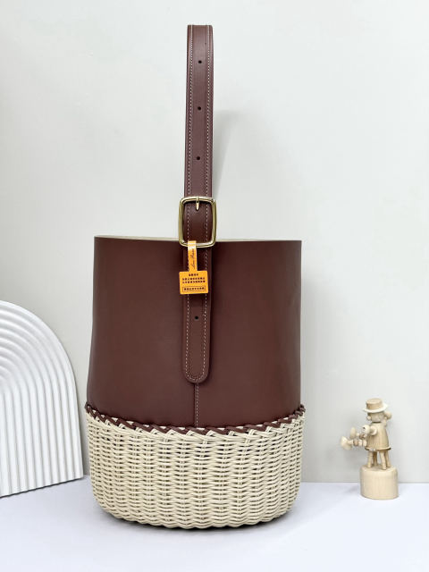 Loro piana Cedar Bamboo Bucket Bag