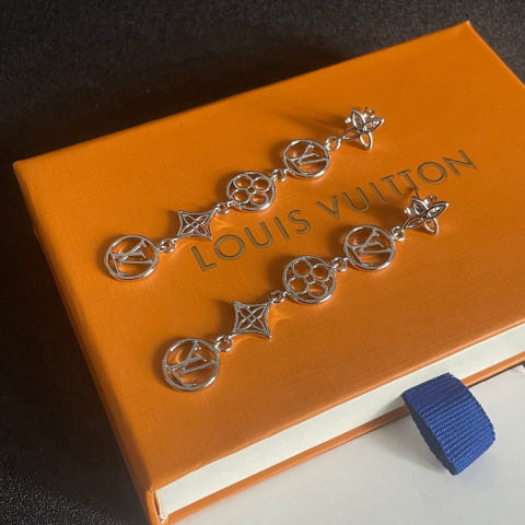 LV letter earrings