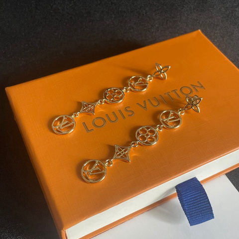 LV letter earrings
