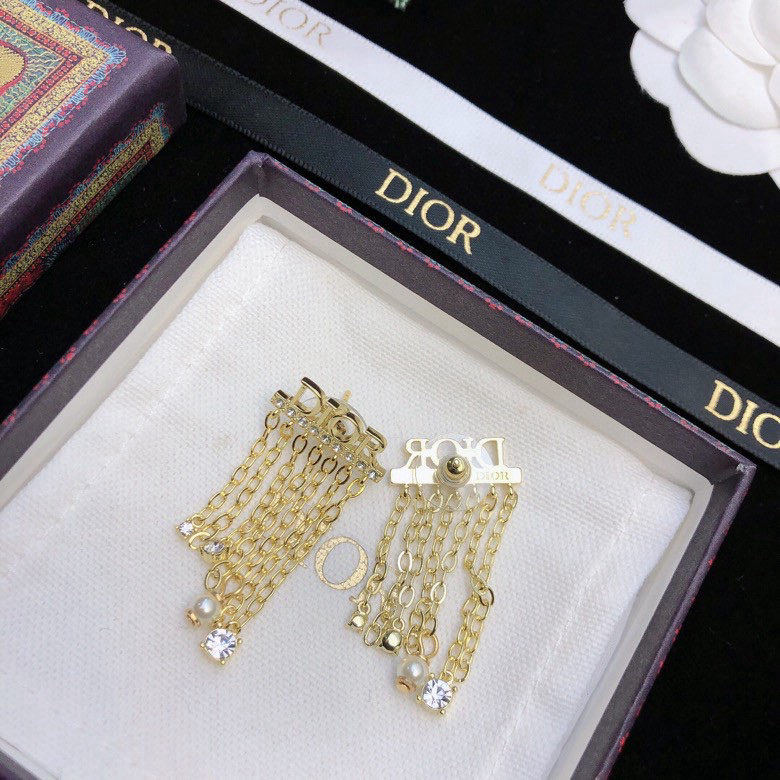 Dior classic CD earrings