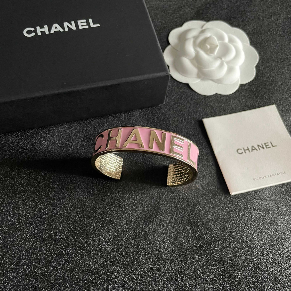 CHANEL double C letter bracelet