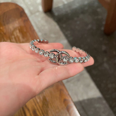 CHANEL double C letter bracelet