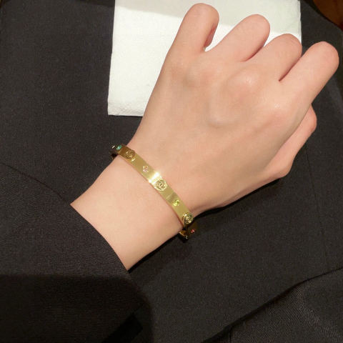 Chanel double C diamond-set bracelet