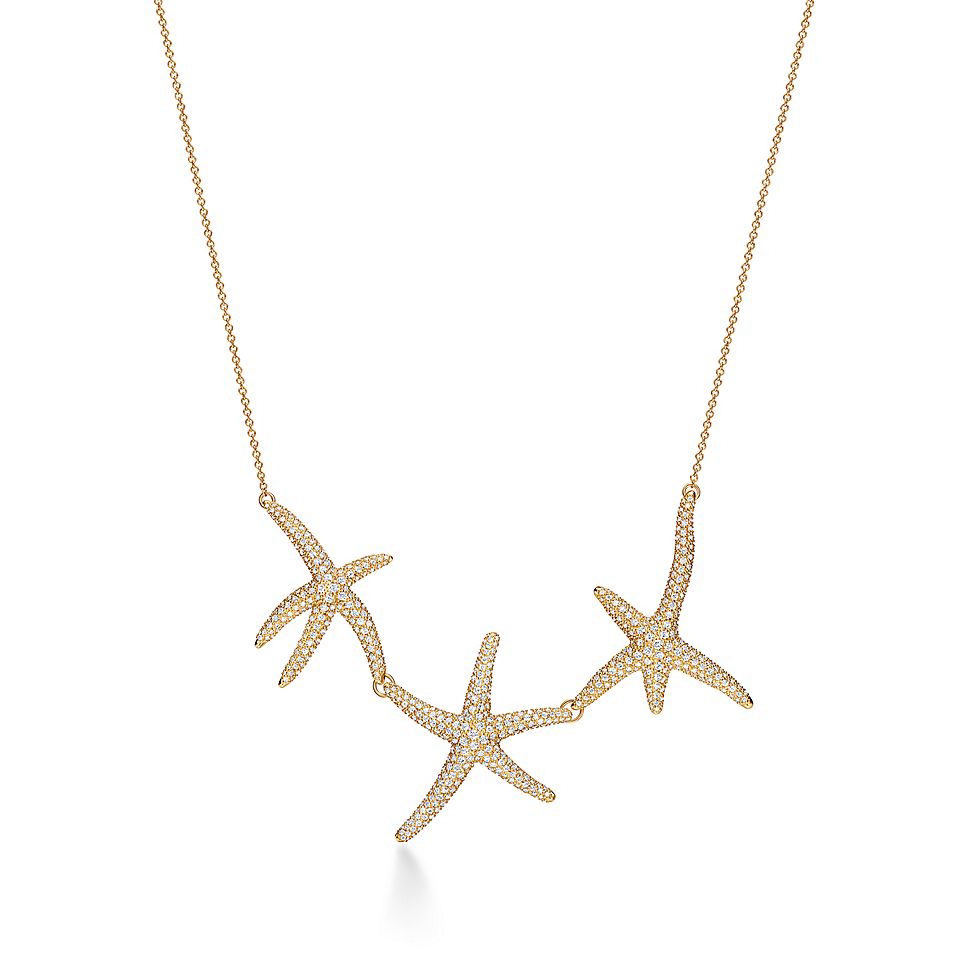 Tiffany necklace, starfish necklace