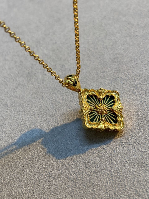 Buccellati small blue double-sided non-diamond necklace