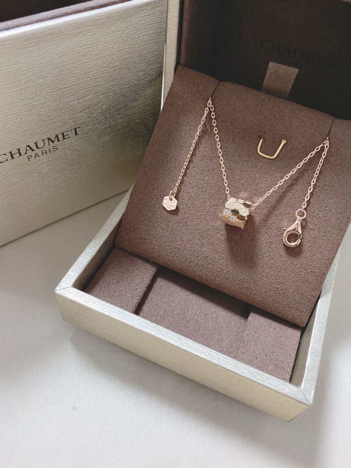 CHAUMET honeycomb necklace