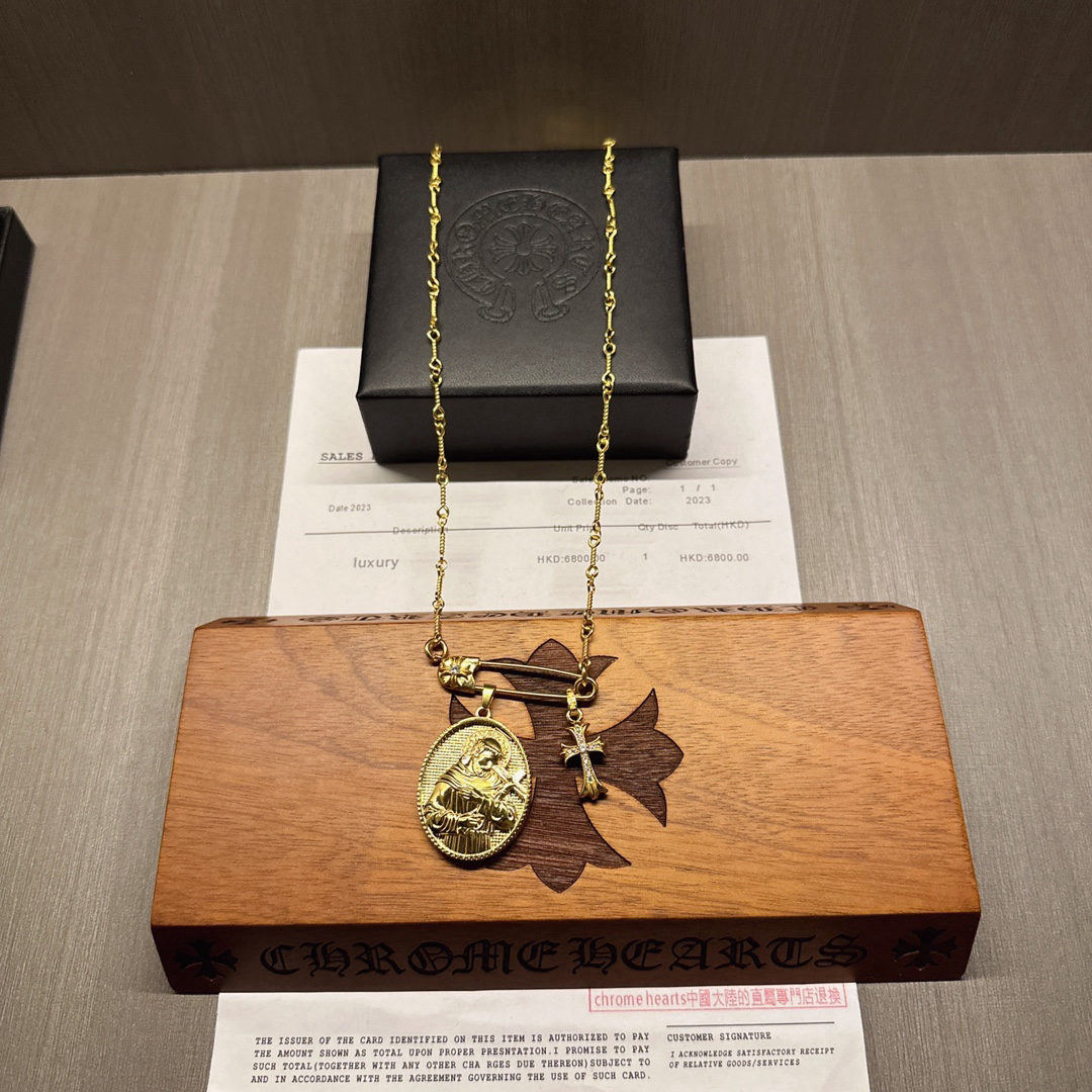 Chrome Hearts Golden Classic Necklace