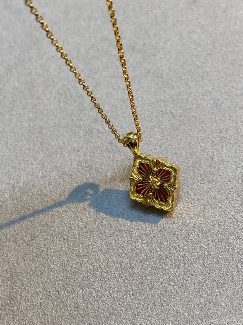 Buccellati Small Red Double-Sided Necklace (No Diamonds)