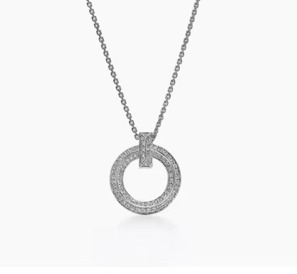 Tiffany Necklace with full diamonds