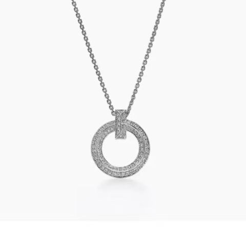 Tiffany Necklace with full diamonds