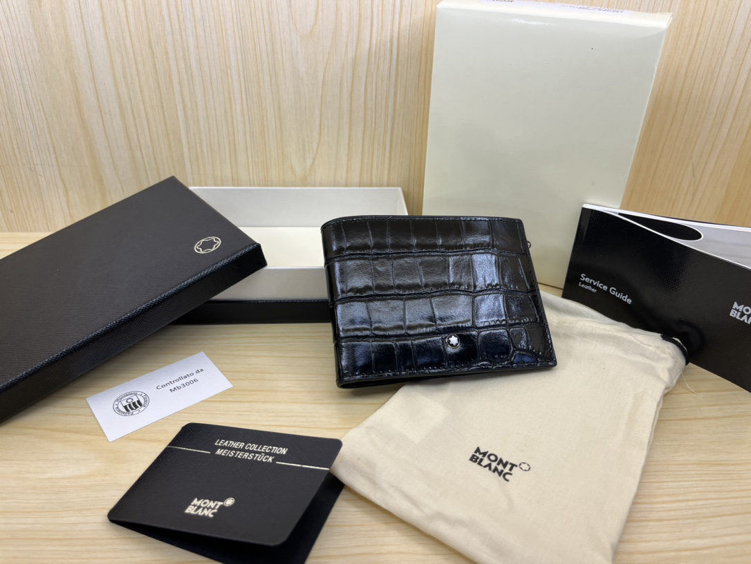 MONTBLANC alligator-embossed wallet series