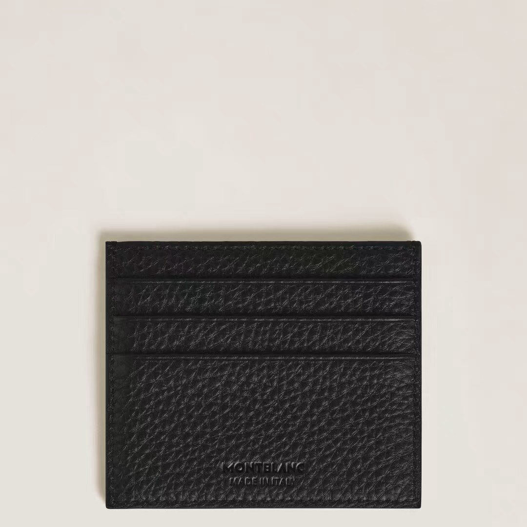 MONTBLANC Soft Leather Textured Series 6-Card Slot Card Holder