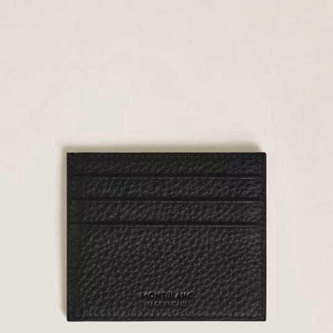 MONTBLANC Soft Leather Textured Series 6-Card Slot Card Holder