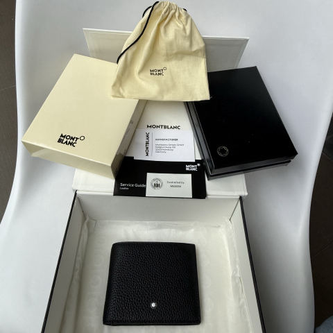 MONTBLANC Soft Leather Textured Series 8-Card Slot Wallet
